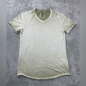 G-Star Light Gray V-Neck Short Sleeve Tee